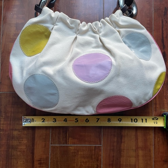 Vintage MOSCHINO Polka Dot Bag 💜💙💛 - Picture 9 of 11